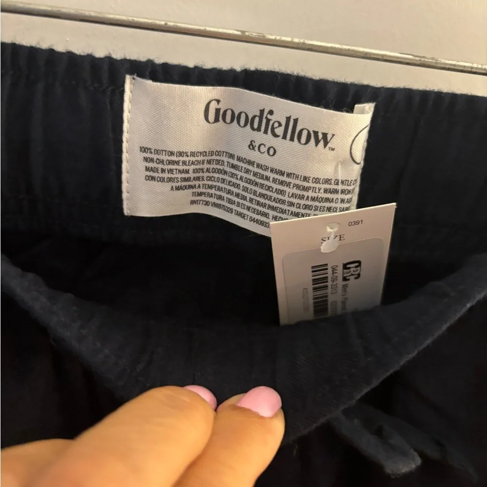 Men's Goodfellow & Co Navy Drawstring pajama / lounge Pants Sz S New